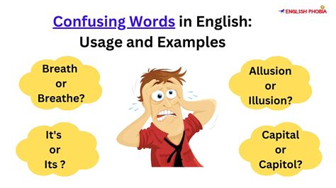 Confusing Words In English Usage And Examples