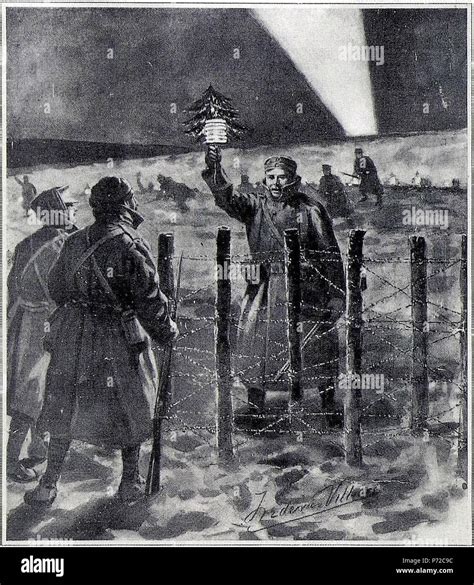 English A Depiction Of The 1914 Christmas Truce Published On The Front