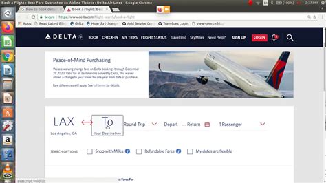 How To Make Delta Airlines Reservations Flight Booking Steps Youtube