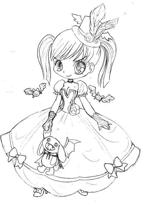 Goth Princess By Yampuff On Deviantart Cute Coloring Pages Disney