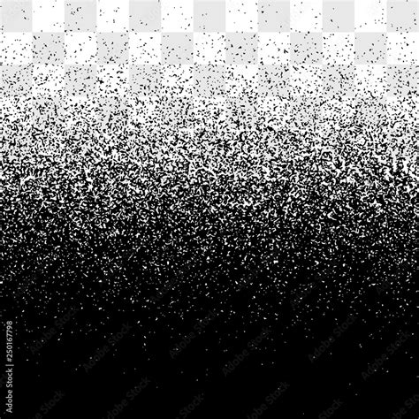 Grunge Gradient Spray Stipple Grain Vector Transparent Background Noise