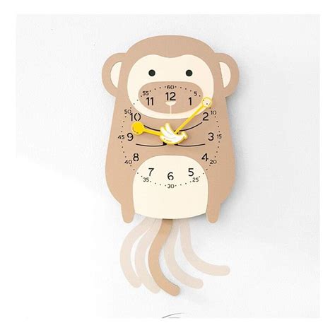When the cuckoo clock is keeping good time for long periods, use a pencil and mark the position of the pendulum weight bracket on the back of the adjusting the pendulum weight on a cuckoo clock is strictly a trial and error process. 10+ Swinging Monkey Clocks | Monkey clock, Swinging monkey ...