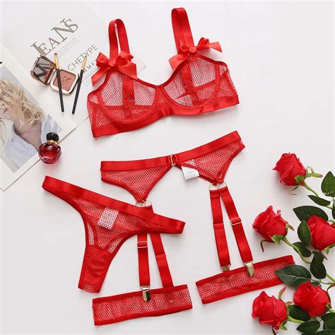 Sexy Lingerie Womens Underwear Sexy Lace Erotic Lingerie Female Underwear Set Lace Bra Panties