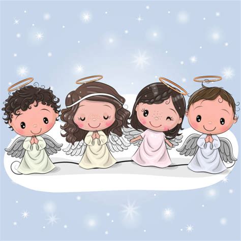 Little Angels Cartoon Stock Photos Pictures And Royalty Free Images Istock
