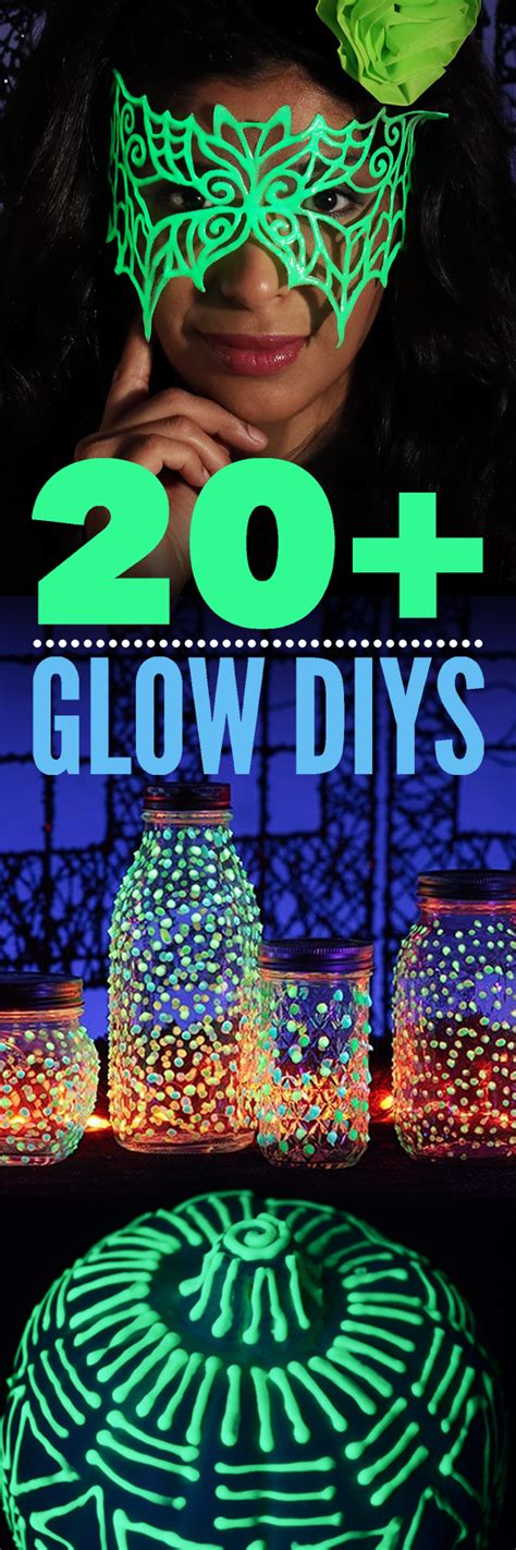 During the day, it looks like normal decals, but when it gets dark out. The Ultimate Glow-in-the-Dark DIY Roundup: 20+ DIY Project Ideas | Glow party, Diy birthday ...