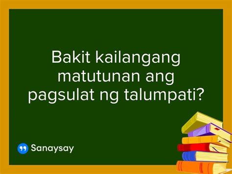 Bakit Kailangang Matutunan Ang Pagsulat Ng Talumpati SANAYSAY