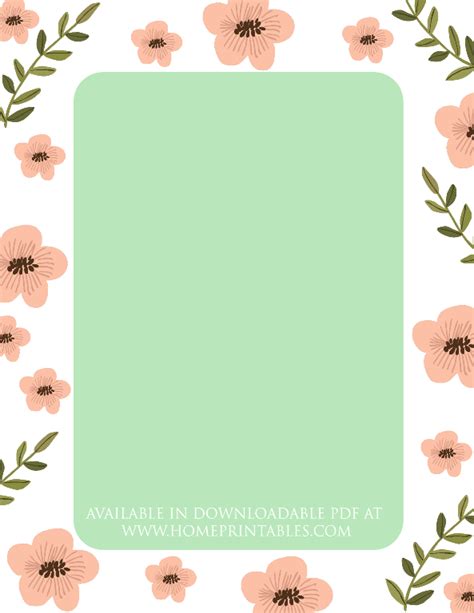 Fresh Designs 101 Free Borders For Printable Stationery