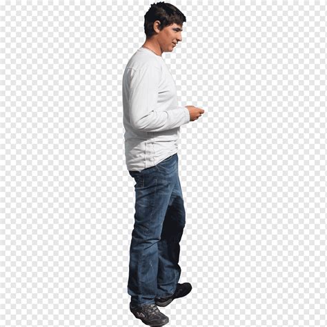 흰색 긴 소매 셔츠 서 서있는 사람 사람 남자 Tshirt 이미지 파일 형식 사진 Png Pngwing