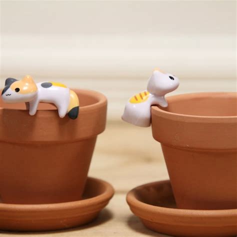 Mini Clay Pots Etsy