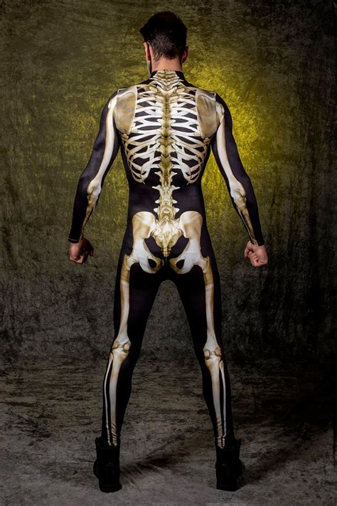 Skeleton Costume Skeleton Costume Men Halloween Costume Men Etsy