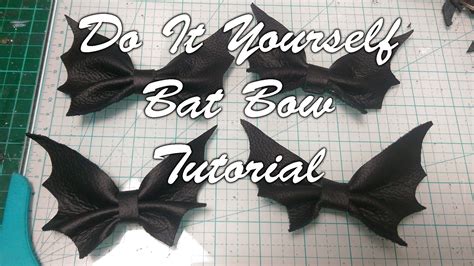Diy Bat Bow Tutorial Real Leather And No Sew Easy Goth