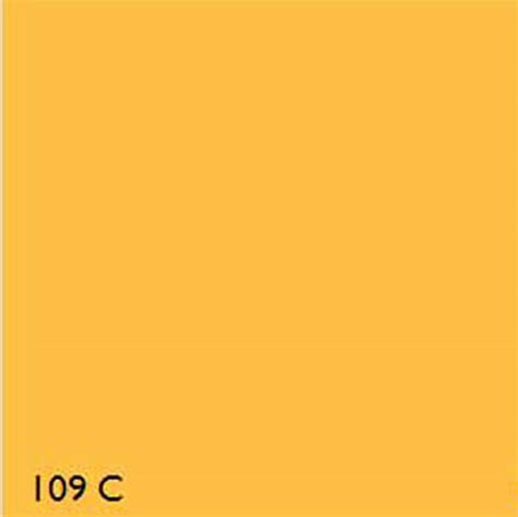 Pantone 109c Yellow Range