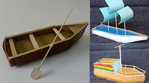 How To Make A Mini Boat Out Of Cardboard