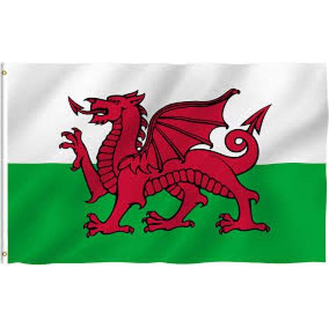 Welsh Flag 5ft X 3ft Framlingham Toy Shop
