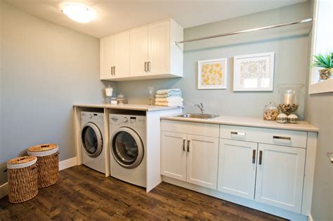 Fashionable fits and comfortable fabrics for your active lifestyle. Dilworth Showhome - Traditional - Laundry Room - Other ...