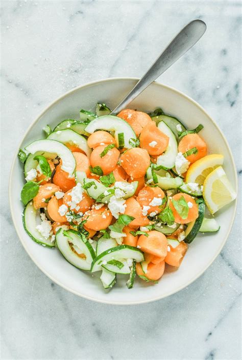 Stay Cool And Hydrated With This Easy Cantaloupe And Cucumber Salad Recipe It S A Healthy And