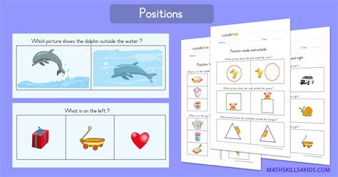 Wenn sie das von uns. Preschool position worksheets PDF | Positional words activity
