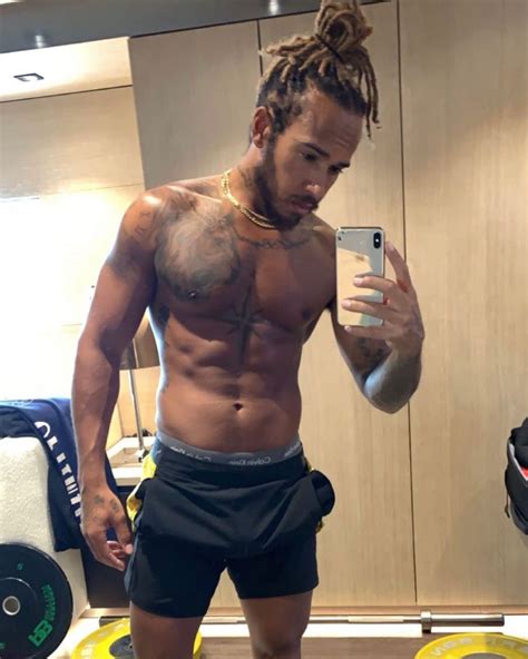 Lewis Hamilton Flaunts His Ripped Physique In A Shirtless Video