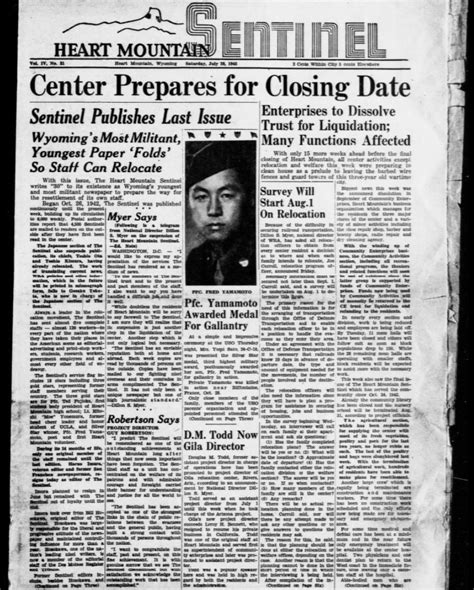 Japanese American Internment Camp Newspapers 1942 To 1946