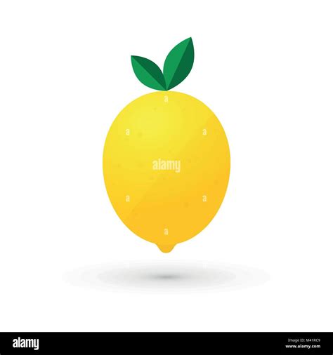 Lemon Fruit Logo Design Simple Icon Stock Vector Image And Art Alamy