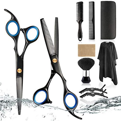 10 Pcs Hair Cutting Scissors Set Stainless Steel Haircut Scissors