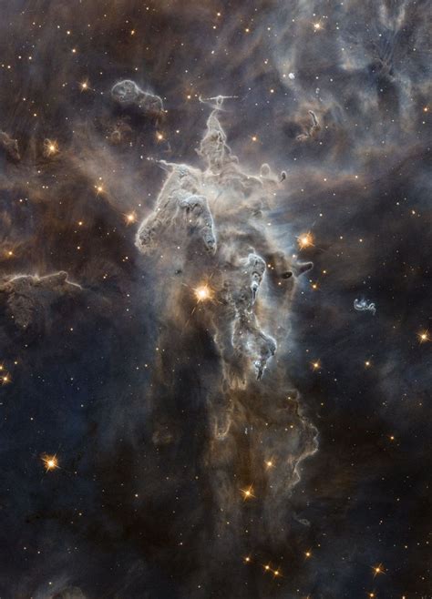 A Star Forming Nebula In Carina Carved Into A Huge Tower By Massive