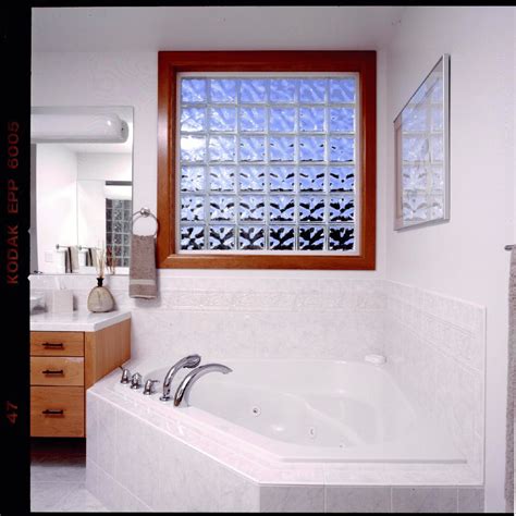 Glass Block Exterior Bathroom Brick Bathroom Bathroom Windows