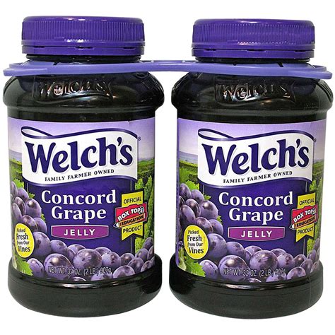 Welchs Concord Grape Jelly 232 Oz Jars
