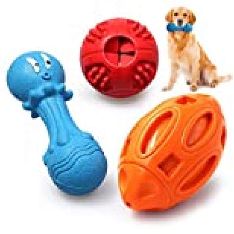 Utewya Dog Chew Toys For Aggressive Chewerssqueaky Dog Toysiq Treat