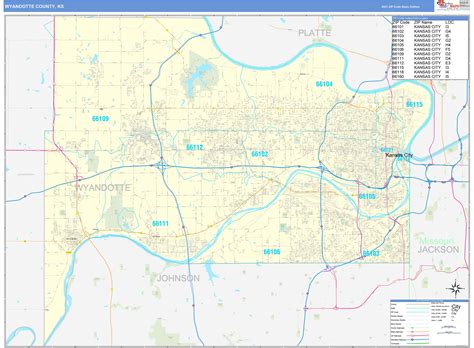 Wyandotte County Zip Code Map