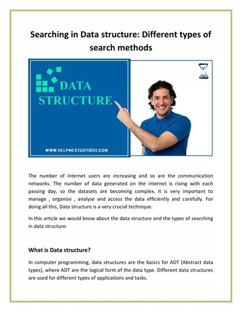 Ppt Searching In Data Structure Different Types Of Search Methods