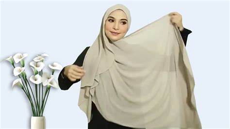 8 Gaya Cantik Shawl Tutorial Cara Pakai Tudung Shawl Terkini Simple