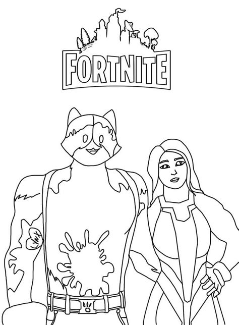 Meowscles And She Hulk Fortnite Coloring Page Free Printable Coloring