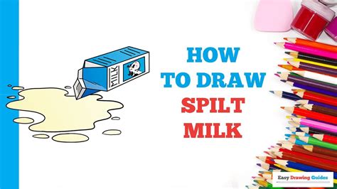 how to draw spilt milk in a few easy steps drawing tutorial for beginner artists