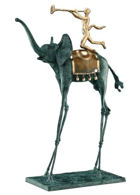 Triumph Elephant Salvador Dali Solid Bronze Sculpture Sculpture