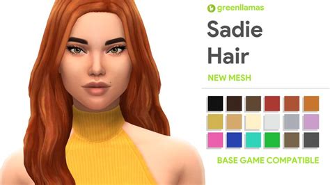 Dua Hair Greenllamas Greenllamas Sims Hair Womens Hairstyles
