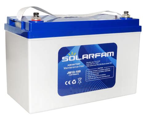 Agm Solarfam 12v 100ah Solar Battery All In Solar Energy