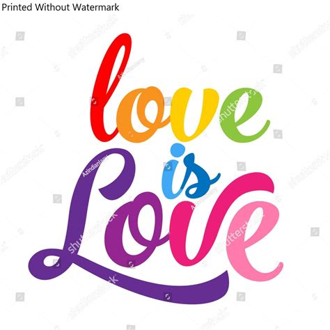 poster of love is love lgbt pride slogan against homosexual discrimination modern