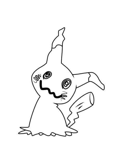 Coloriage Pokémon Mimiqui Pour Les Enfants Télécharger Et Imprimer