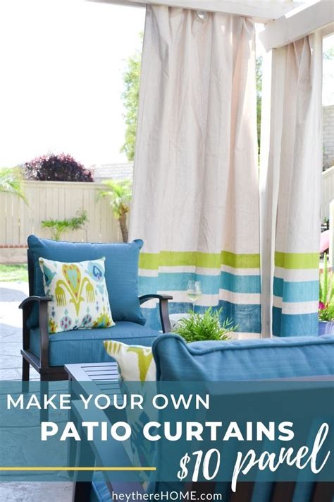 Diy Outdoor Curtains From Drop Cloths Outdoor Curtains Patio