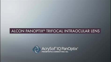 Alcon Panoptix Presbyopia Correcting Iol Youtube