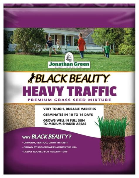 Jonathan Green Black Beauty Heavy Traffic Grass Seed Lbs Bulbs And Seeds By Life