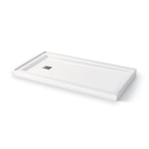 Maax Zone 60 In X 32 In White Configurable Shower Base Center Drain