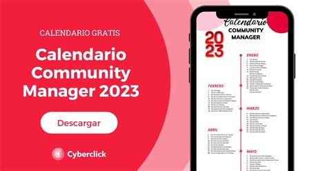 Calendario Del Community Manager 2023 Cyberclick