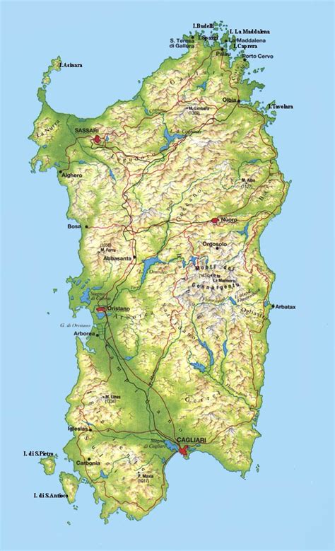 Sardinia Maps