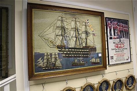 Sold Price A 19th Century Sailors Wool Work Panel Of Hms Victory 22 X