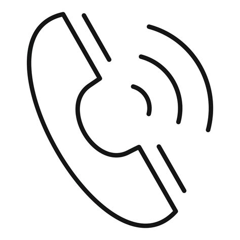Phone Call Icon Outline Style 14650726 Vector Art At Vecteezy