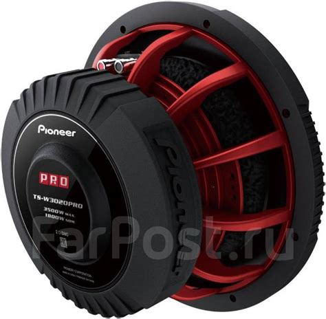 Сабвуфер Pioneer Ts W3020pro 12Вт 3500 Max компонентные 12 X 12 см