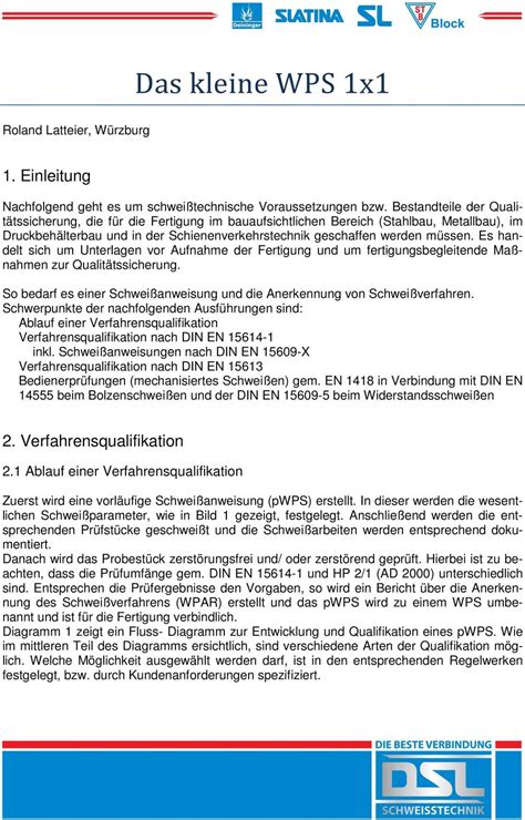 Erstellung einer schweißanweisung mit wps maker 2. Schweißanweisung Vorlage : Https Www Esch Online De En ...