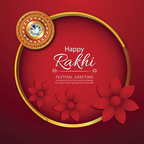 Rakhi Design For Happy Raksha Bandhan Background 2050069 Vector Art At